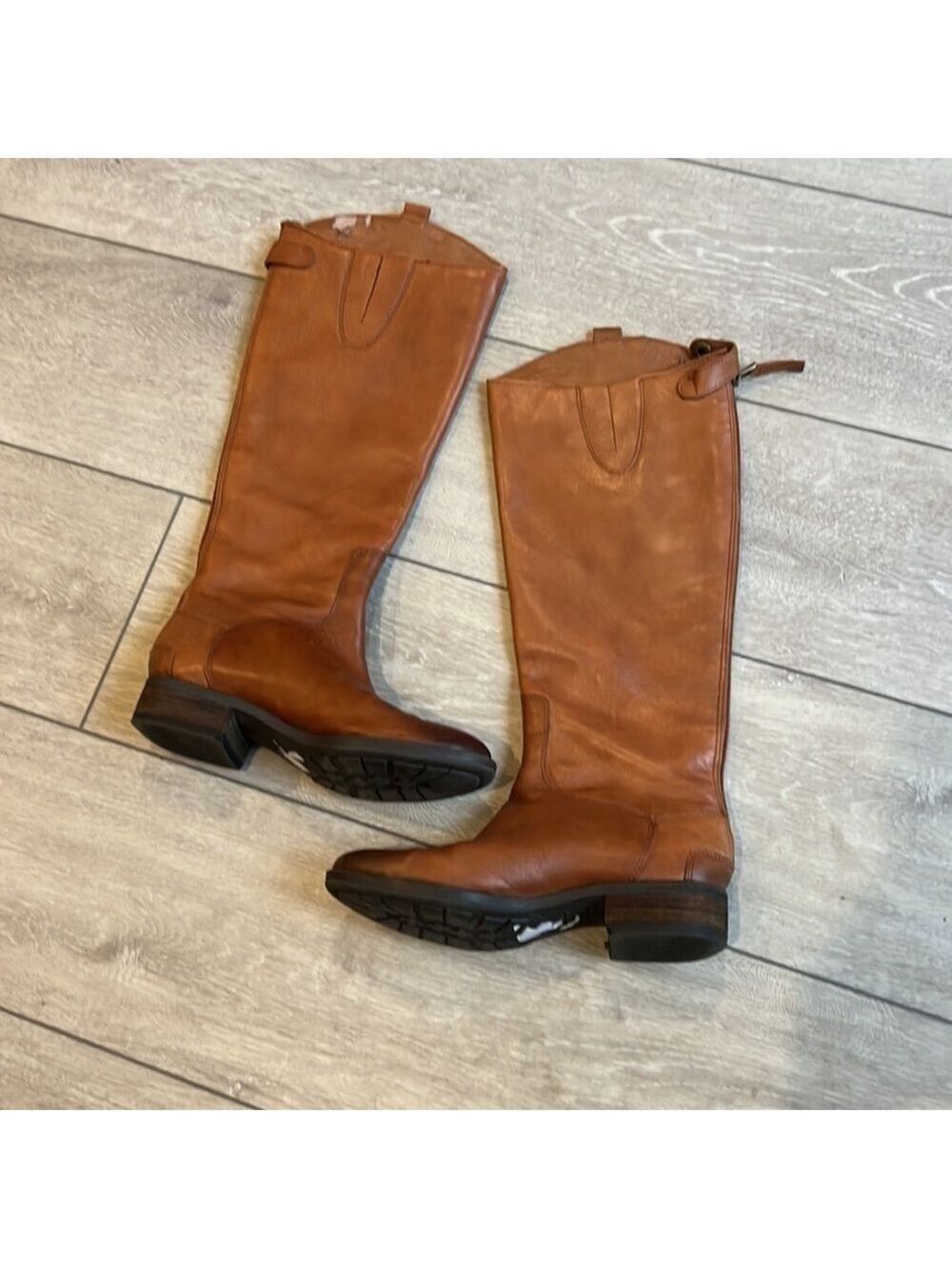 Sam Edelman penny wide soft camel leather riding boots size 5 - Picture 6 of 11